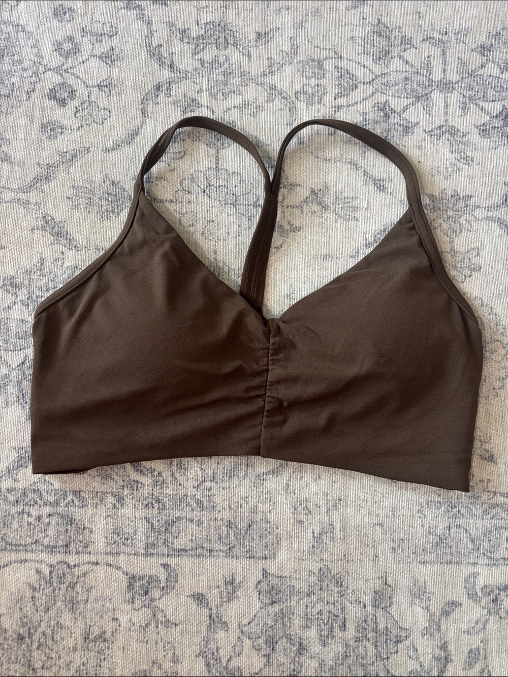 Lululemon Women’s Flow Y Ruched Bra - medium - walnut